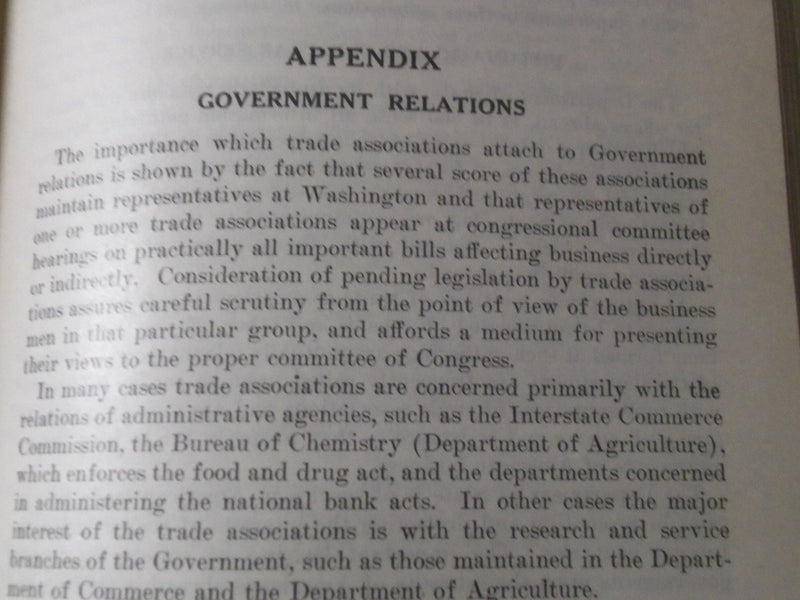 1927 TRADE ASSOCIATION ACTIVITIES DOMESTIC COMMERCE SERIES NO. 20 VOLS - KD 2187