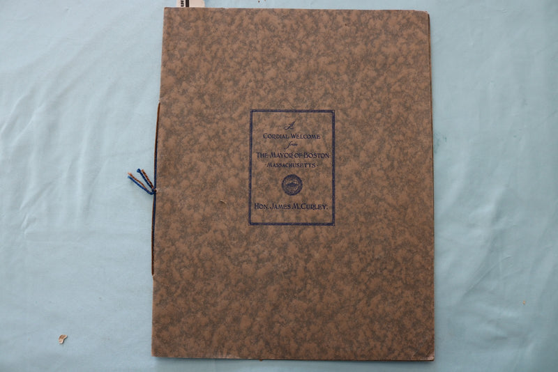 1930'S A CORDIAL WELCOME - BOSTON MAYOR JAMES CURLEY - BOOKLET - K 3416