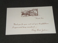 1973 LADY BIRD JOHNSON THANK YOU CARD - AP 595