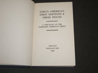 1930 WILLIAM TARG'S AMERICAN FIRST EDITIONS AND THEIR PRICES BOOK - J 5194