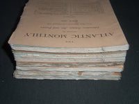 1876 THE ATLANTIC MONTHLY MAGAZINE LOT OF 9 - O. W. HOLMES - JEWETT - WR 308