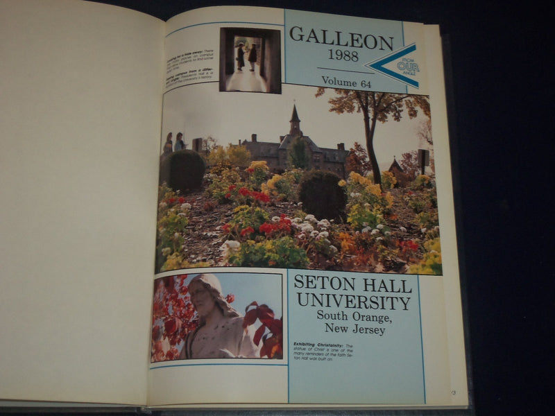 1988 GALLEON SETON HALL UNIVERSITY YEARBOOK - SOUTH ORANGE NEW JERSEY - YB 129