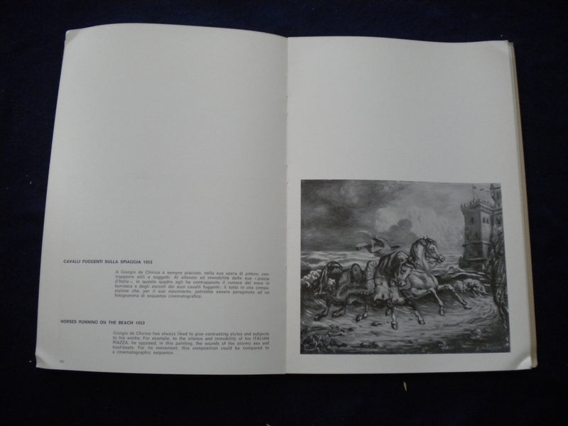 1977 GIORGIO DE CHIRICO SOFTCOVER BOOK BY CLAUDIO BRUNI SAKRAISCHIK - KD 8004