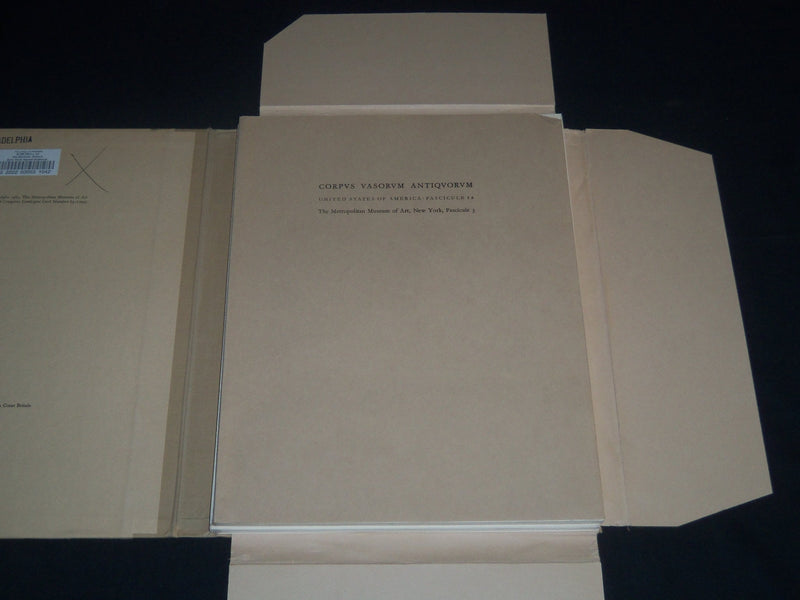1963 CORPUS VASORUM ANTIQUORUM METROPOLITAN MUSEUM OF ART VOLUME - Z 133