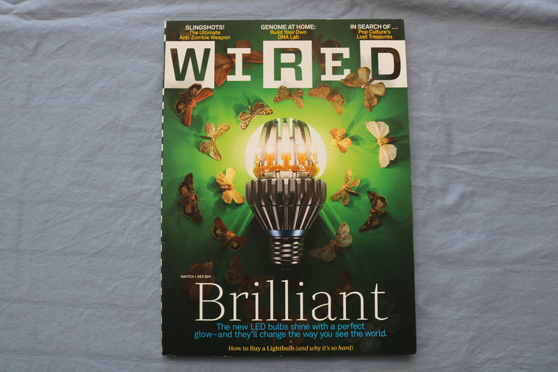 2011 SEPTEMBER WIRED MAGAZINE - BRILLIANT - NEW LED BULBS SHINE - ST 5504Y