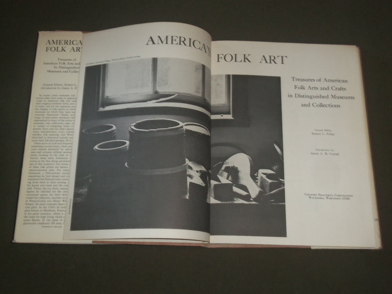 1971 AMERICA'S FOLK ART HARDCOVER BOOK EDITED BY ROBERT L. POLLEY - I 1403