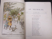 1883 ST. NICHOLAS MONTHLY MAGAZINE LOT OF 8 ISSUES - NICE ILLUS. & ADS - WR 1082