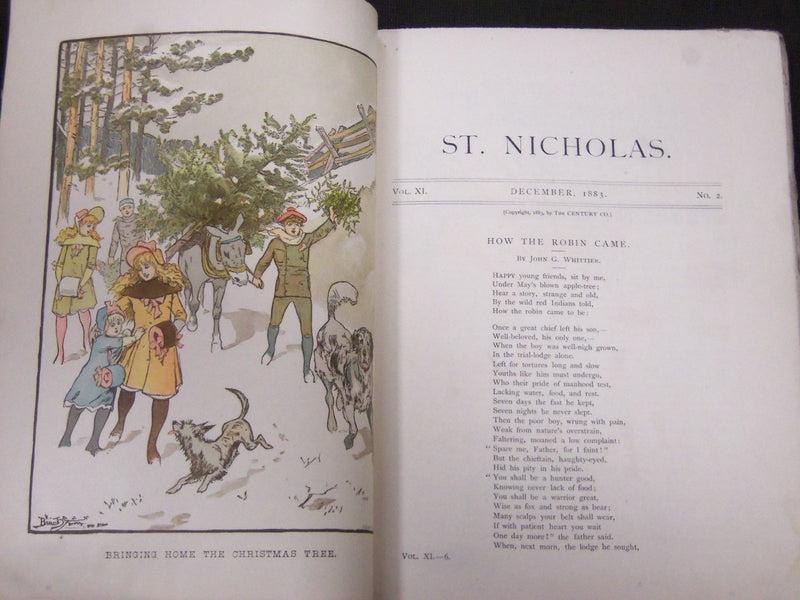 1883 ST. NICHOLAS MONTHLY MAGAZINE LOT OF 8 ISSUES - NICE ILLUS. & ADS - WR 1082