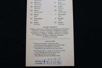 1945 OCTOBER 12 HOLMES V. HUGHES FOOTBALL LINEUP CARD - K 2847