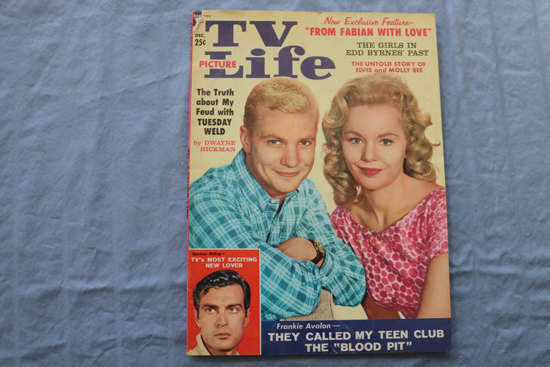 1959 DECEMBER TV LIFE PICTURE MAGAZINE - DWAYNE HICKMAN & TUESDAY WELD- ST 1003G