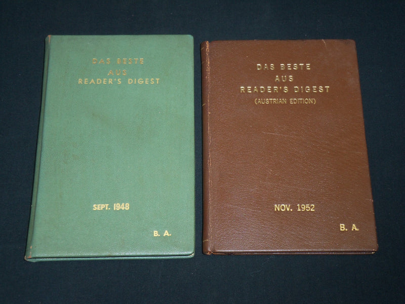 1948-1952 DAS BESTE AUS READER'S DIGEST MAGAZINE LOT OF 2 - HARD BOUND - KD 6403