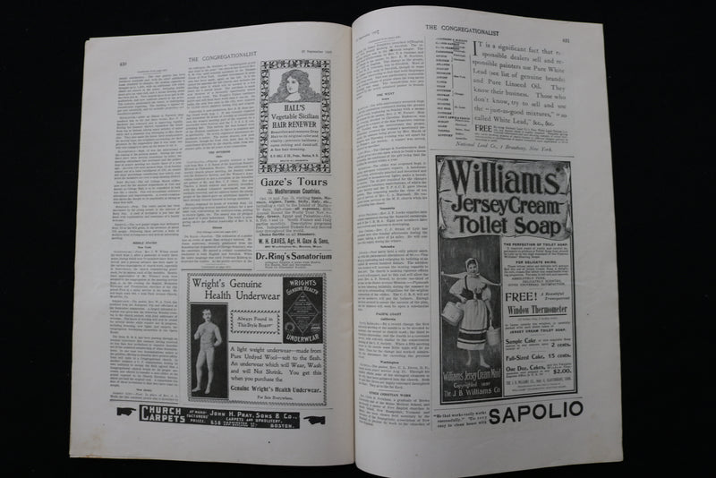 1897 SEP 23 THE CONGREGATIONALIST MAGAZINE -DANIEL FISKE-FRANKLIN AYER - K 2346