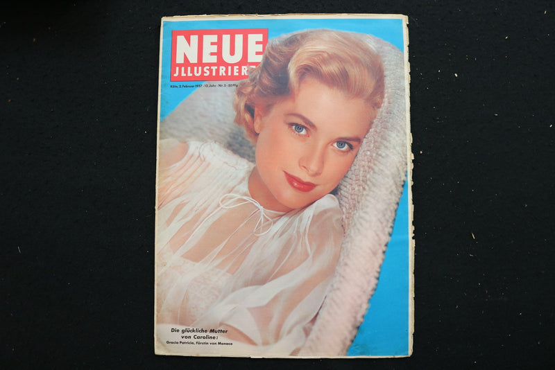 1957 FEBRUARY 2 NEUE ILLUSTRIERT MAGAZINE - GRACE KELLY COVER - E 25822