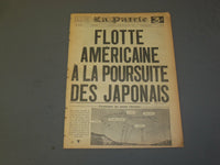 1944 OCT 26 LA PATRIE NEWSPAPER-FLOTTE AMERICAINE A LA POURSUITE JAPONAIS-FR2493