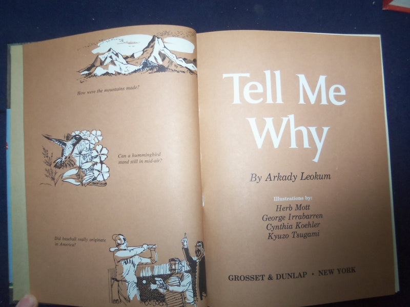 1973-1974 TELL MY WHY HARDCOVER BOOKS BY ARKADY LEOKUM - LOT OF 3 - KD 8184
