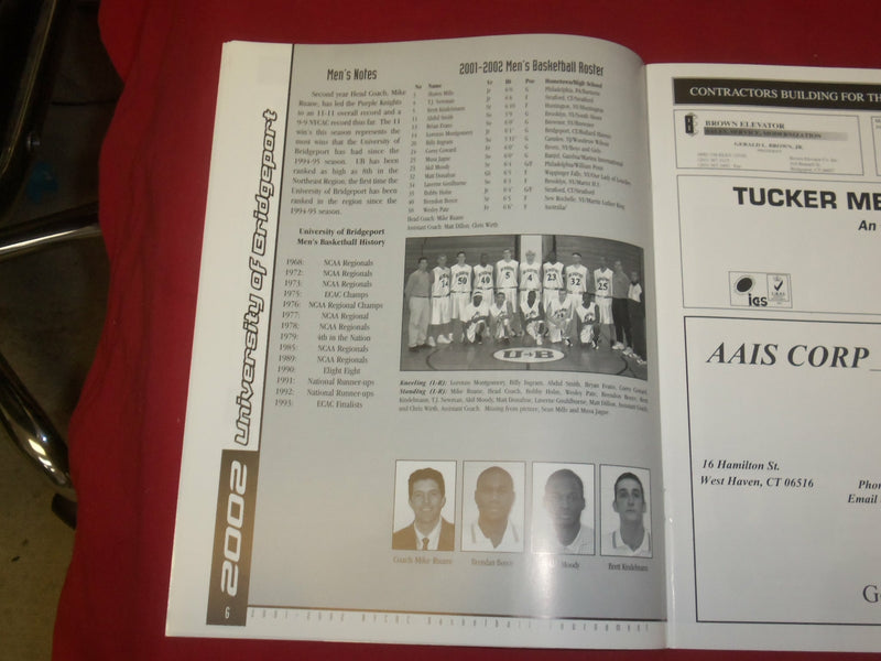 2002 NYCAC BASKETBALL TOURNAMENT PROGRAM - J 4263