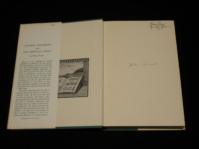 1963 NATURAL CHILDBRITH AND THE CHRISTIAN FAMILY BOOK BY HELEN WESSEL - KD 6471