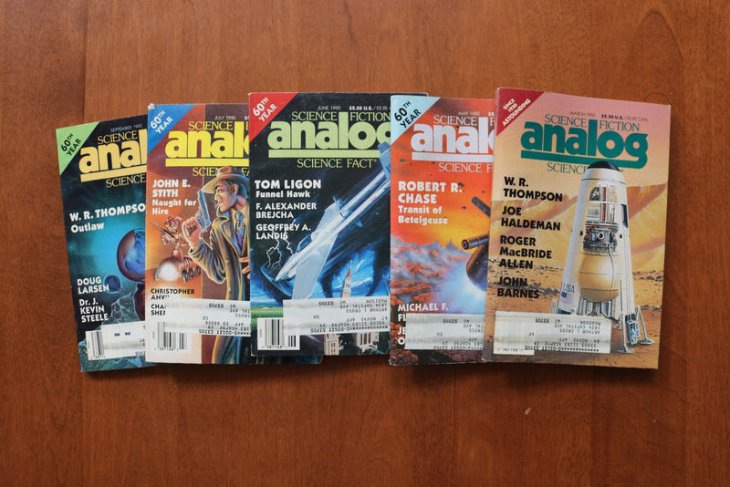 1962-1990 ANALOG SCIENCE FICTION DIGEST MAGAZINE - LOT OF 45 - O 3934