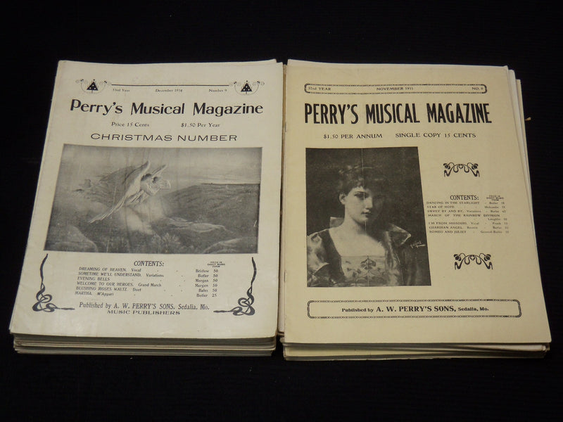 1920'S-1940'S PERRY'S MUSICAL MAGAZINES LOT OF 67 ISSUES - O 3817