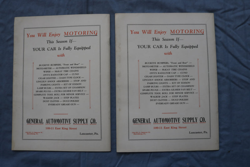 1927-1930 LANCASTER MOTORIST MAGAZINE - LOT OF 12 - O 3737