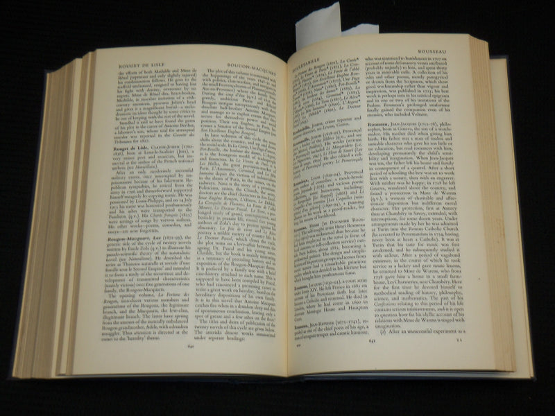 1959 THE OXFORD COMPANION TO FRENCH LITERATURE HARDCOVER BOOK - KD 7415