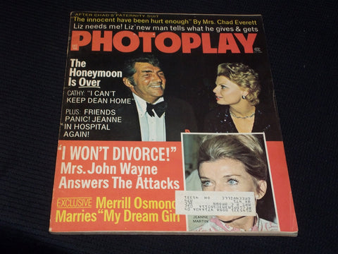 1973 DECEMBER PHOTOPLAY MAGAZINE - DEAN MARTIN & CATHY FRONT COVER - E 917