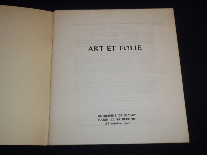 1966 ART ET FOLIE FRENCH CATALOG - NICE PRINTS - LA SALPETRIERE - J 9080