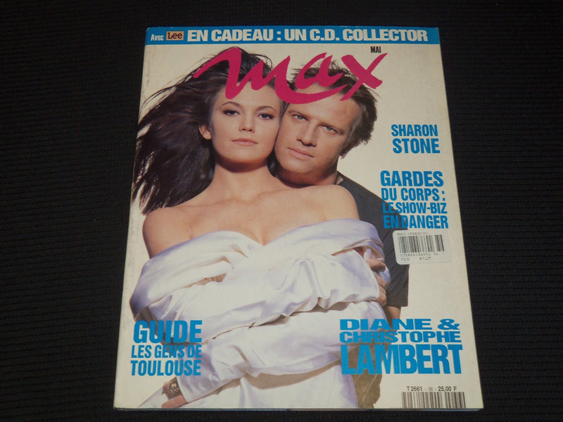 1992 MAY MAX FRENCH MAGAZINE - DIANE & CHRISTOPHE LAMBERT COVER - E 12116