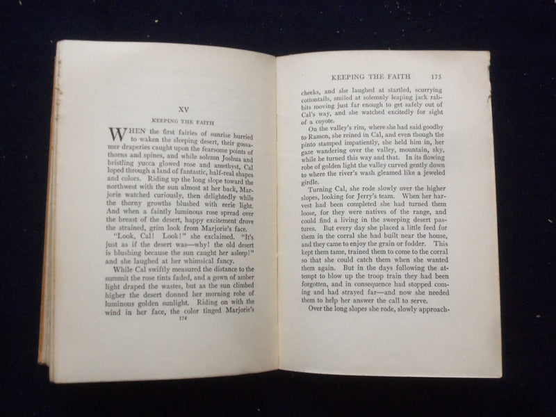 1921 THE VALLEY OF THE SUN HARDCOVER BOOK BY WILLIAM M. MCCOY - KD 8377