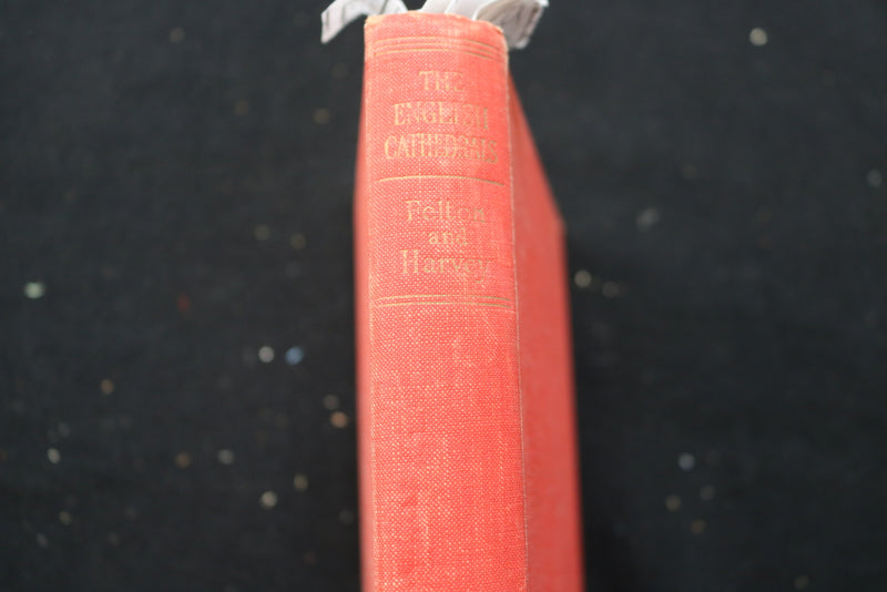 1950 THE ENGLISH CATHEDRALS HARDCOVER BOOK BY JOHN HARVEY - KD 9478