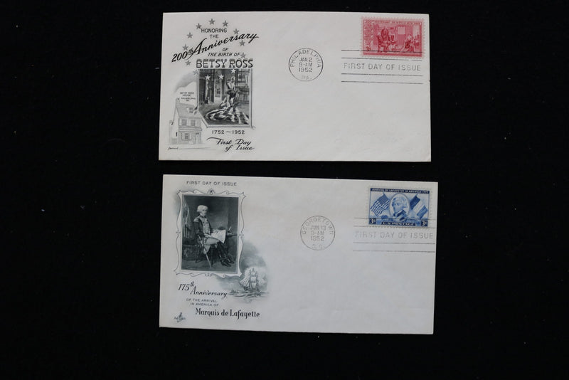 1947-1952 FIRST DAY COVERS - LOT OF 11 - K 3057
