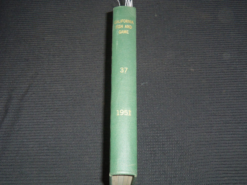 1951 CALIFORNIA FISH AND GAME MAGAZINE BOUND VOLUME - KD 5730