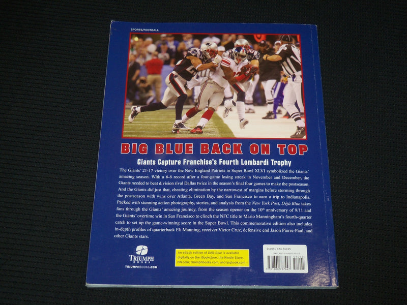 2012 DEJA BLUE THE NEW YORK GIANTS 2011 CHAMPIONSHIP SEASON BOOK - R 725R