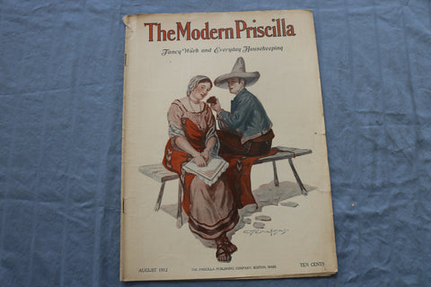 1912 AUG THE MODERN PRISCILLA MAGAZINE - ILLUSTRATIONS, STORIES & ADS - SP 4782I