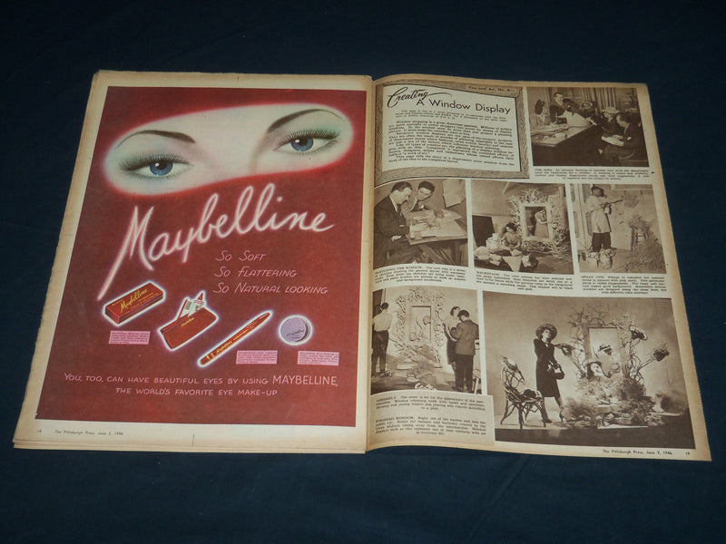 1946 JUNE 2 THE PITTSBURGH PRESS SUNDAY ROTO SECTION - THE ROSE - NP 4480