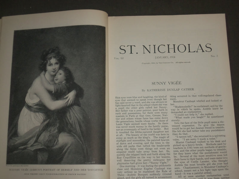 1924 JANUARY ST. NICHOLAS MAGAZINE - ILLUSTRATIONS, STORIES & ADS - B 4634
