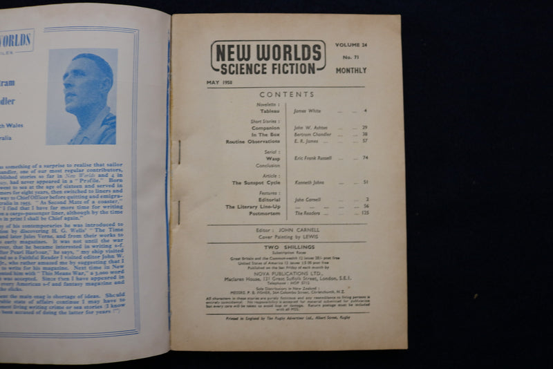 1958 MAY NEW WORLDS SOFTCOVER DIGEST MAGAZINE - VOLUME 24, NUMBER 71 - K 435