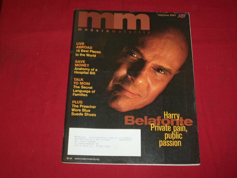 2001 MAY/JUNE MODERN MATURITY MAGAZINE - HARRY BELAFONTE - B 6123