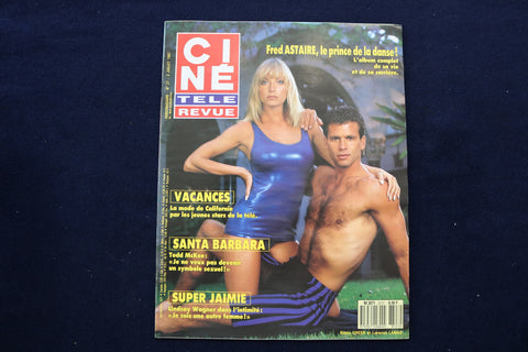 1987 JULY 2 CINE TELE REVUE MAGAZINE - ROBIN GREER-LORENZO LAMAS COVER - E 12010