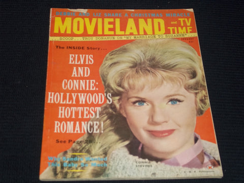 1962 JANUARY MOVIELAND & TV TIME MAGAZINE - CONNIE STEVENS COVER - E 13234