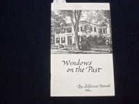 1985 WINDOWS ON THE PAST SOFTCOVER BOOK BY ALFRATA HANSEL - SIGNED - J 9661