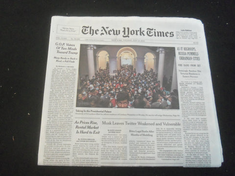 2022 JULY 12 NEW YORK TIMES - G.O.P. VOTERS OF TWO MINDS TOWARD TRUMP