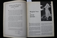 1934 THE ROMANCE OF A PEOPLE PROGRAM - JEWISH REFUGEES - K 2271