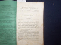 1842 THE AMERICAN NATIONAL PREACHER MONTHLY MAGAZINE - LOT OF 4 - J 9756