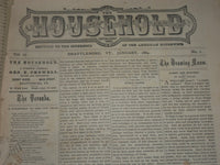 1884 JAN-DEC THE HOUSEHOLD MONTHLY JOURNAL BOUND VOLUME - 12 ISSUES - KD 2305