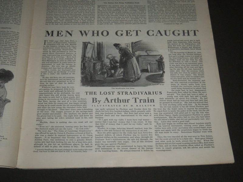 1908 JANUARY 25 THE SATURDAY EVENING POST MAGAZINE - ILLUSTRATED COVER - SP 836