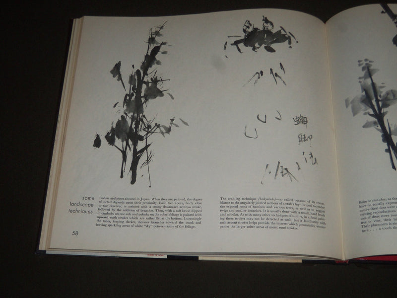1960 THE ART AND TECHNIQUE OF SUMI-E BOOK BY KAY MORRISSEY THOMPSON - I 1045