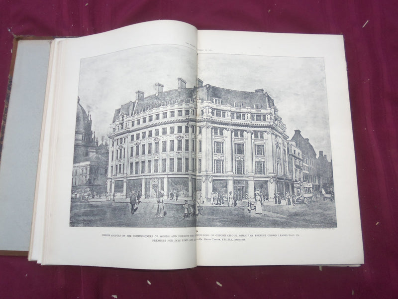 1911 JAN-DEC THE BUILDER U. K. MAGAZINE BOUND VOLUMES - 2 VOLS - FOLD OUTS- C 34