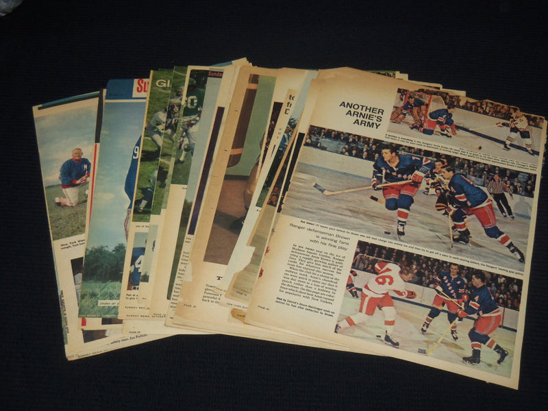 1950'S-1960'S SUNDAY COLOROTO MAGAZINE PHOTOS - 27 PIECES - SPORTS - NP 9181