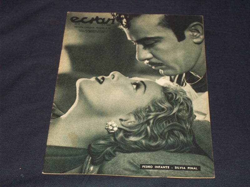 1957 MARCH 19 ECRAN SPANISH MAGAZINE - INFANTE & PINAL COVER - E 26027